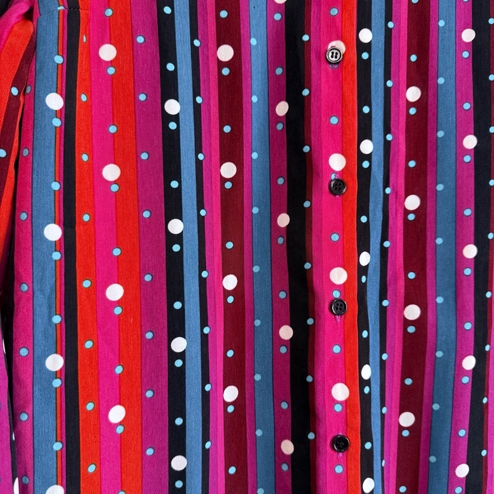 Abbott Elementary Striped Polka Dot Maxi Dress - Picture 2 of 7